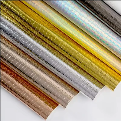 หนัง PU หนัง Tpu PVC สำหรับรองเท้าและรองเท้า Pvc วัสดุเงาสำหรับรองเท้าและกระเป๋าถือ