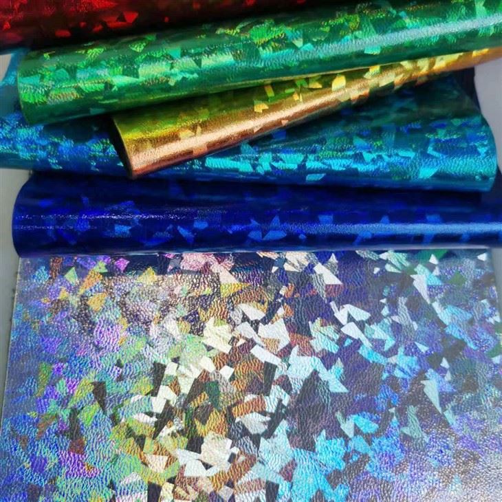 Waterproof Metallic Space PU Nonwoven Leather With Sweet Circle Design For Bags, Shoes & Football suppliers